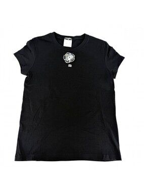 CHANEL Black Short Sleeve T-Shirts for Women on Sale up to 90% Off